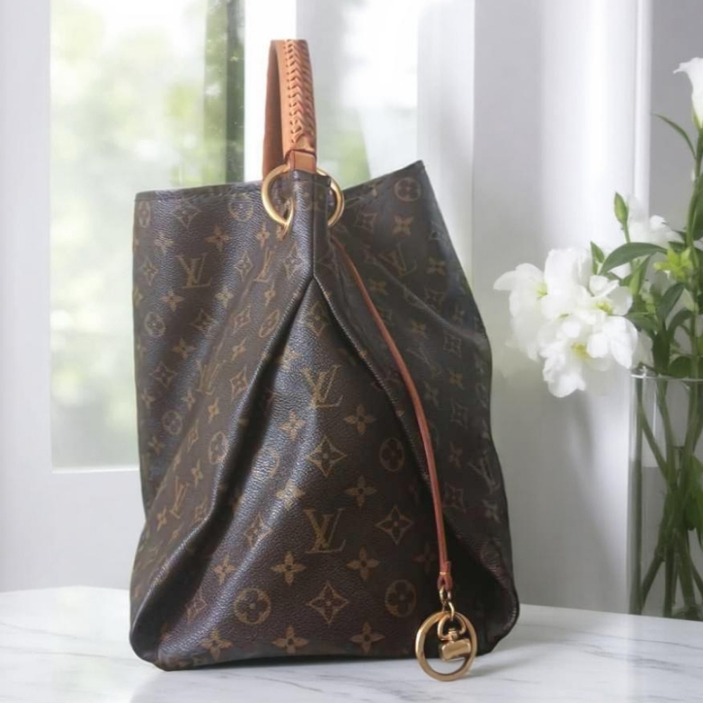 🌟 Louis Vuitton Artsy MM Monogram Canvas Hobo Bag – BROWN - Picture 4 of 16